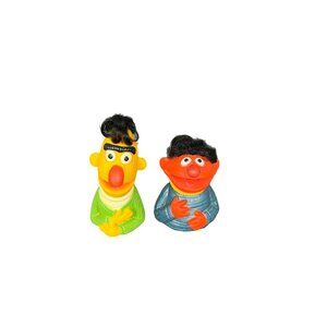 Vintage Sesame Street Finger Puppets Bert Ernie Set of 2 Hong Kong Muppets